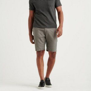 NWT Lucky Brand Laguna Linen Flat Front Shorts 36
